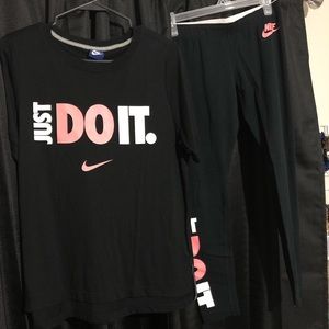 Nike JUST DO IT Top and Leggings